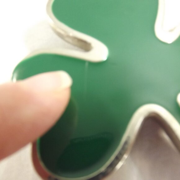 Distressed Shamrock Belt Buckle, Rub for Luck!!! - Picture 2 of 11